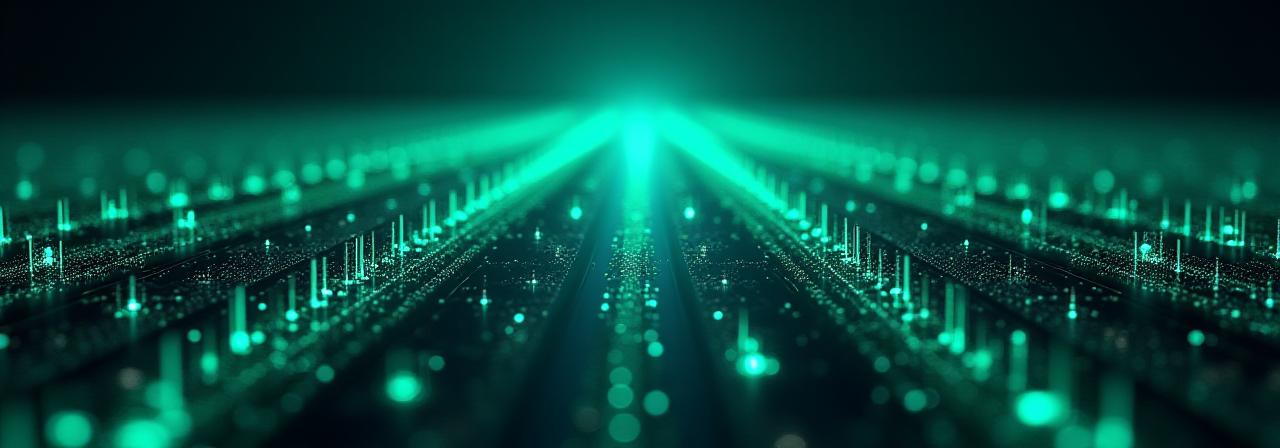 Abstract digital infrastructure network background